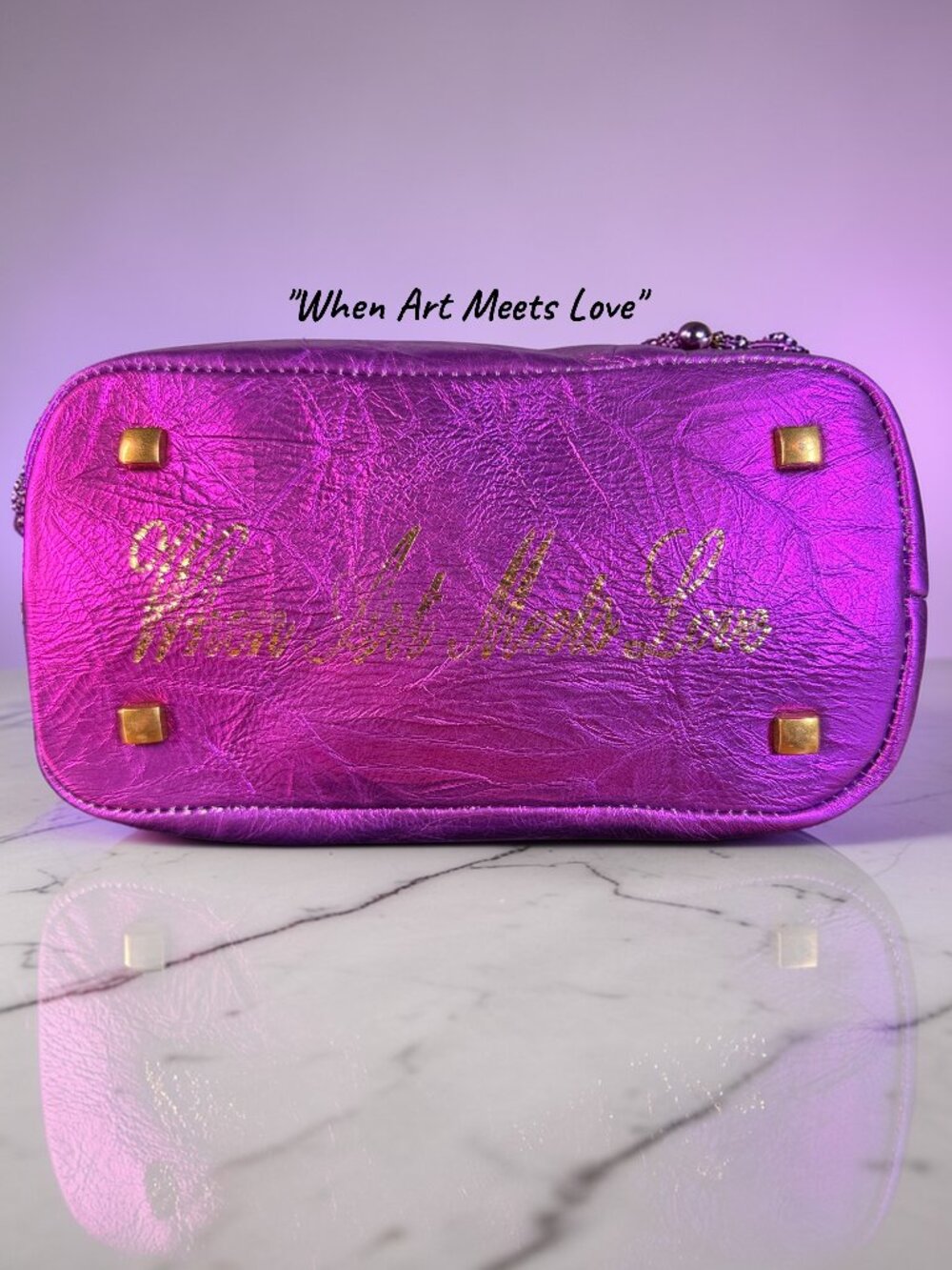 Sharif Legacy Leather Crossbody Bag Bedazzled Guitar Strap & Sharif Bag Charm - Picture 12 of 17